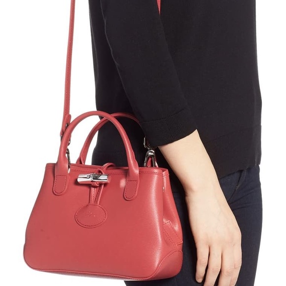 Longchamp Handbags - SOLD Longchamp Mini Roseau Leather Crossbody Bag